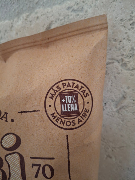 70% gevuld met chips